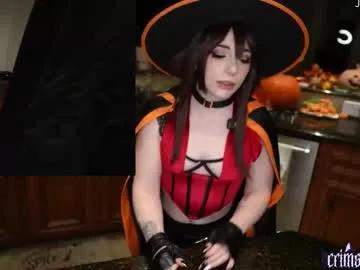 Chaturbate crimsonkitten is Freechat crimsonkitten — Happy Halloween!  Surprises every 25 goals. Cum every 100 goals  #cosplay #lovense #smalltits #bigass #squirt