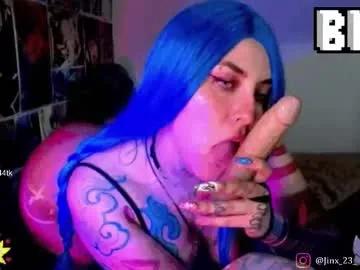 jinx_25 —  Hi i'm Jinx Happy Halloween Sweet or trick  - Multi-Goal :   PLUG TAIL   #ahegao #anime #bigass #cosplay #latina