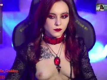 nelle_ — Goal: i worship u Nelle <3 (last tipper gets control for 4 mins) #femdom #mistress #bdsm #goth #joi - Next Goal: who is gonna lic