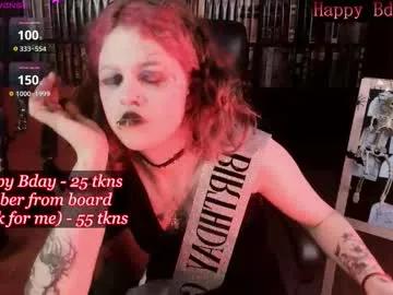 noellegothicshadow — GOAL: NIPPLES CLAMPS [72 tokens remaining] HORNYPVT IS OPEN #teen #bdsm #redhead #skinny #goth