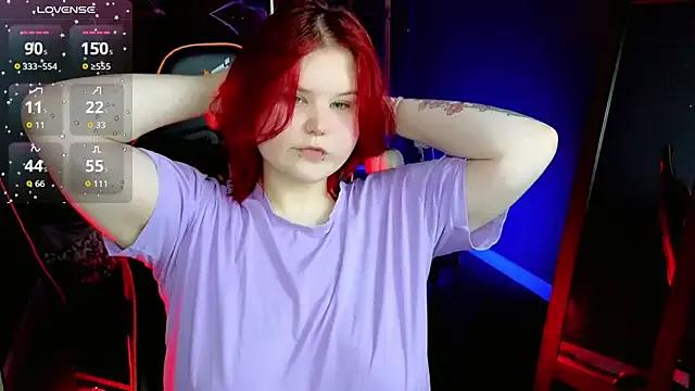 StripChat fillisfox_ is Freechat fillisfox_ — boobs jump in t-shirt