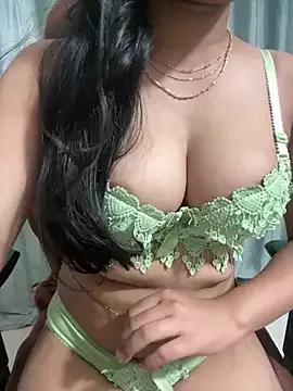 StripChat tanvi_001 is Freechat tanvi_001 — Boobs on  chocolate syrup